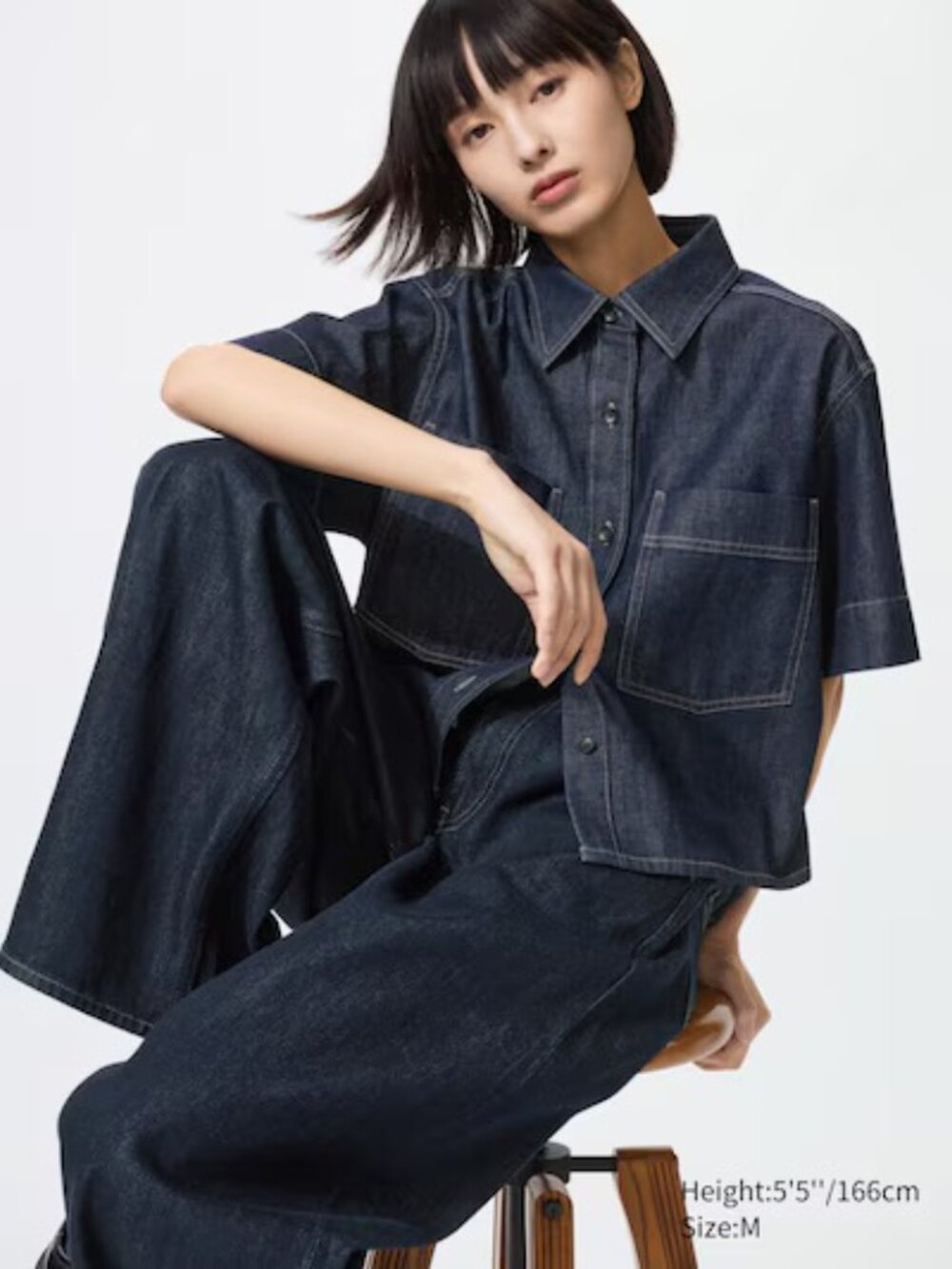 Uniqlo	Denim Boxy Shirt